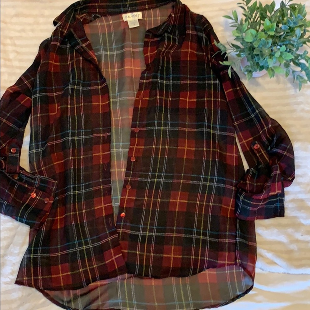 Hi- Low Sheer Blouse